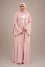Hala Floral Lace Abaya & Hijab Set