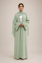 Hala Floral Lace Abaya & Hijab Set