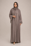 Hind Hollow-Out Lace Cardigan Abaya