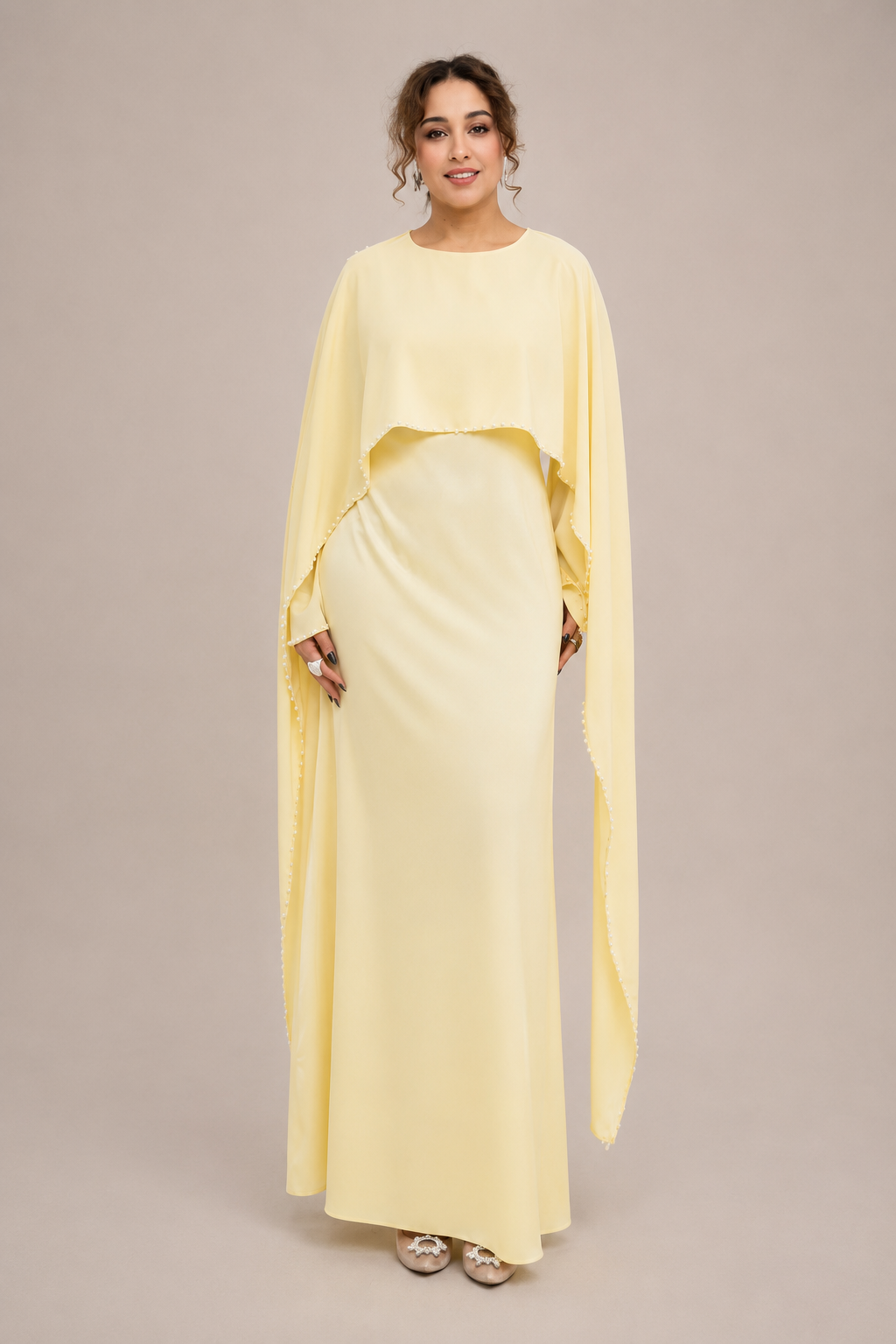 Jawaher Pearl Embellished Eid Abaya