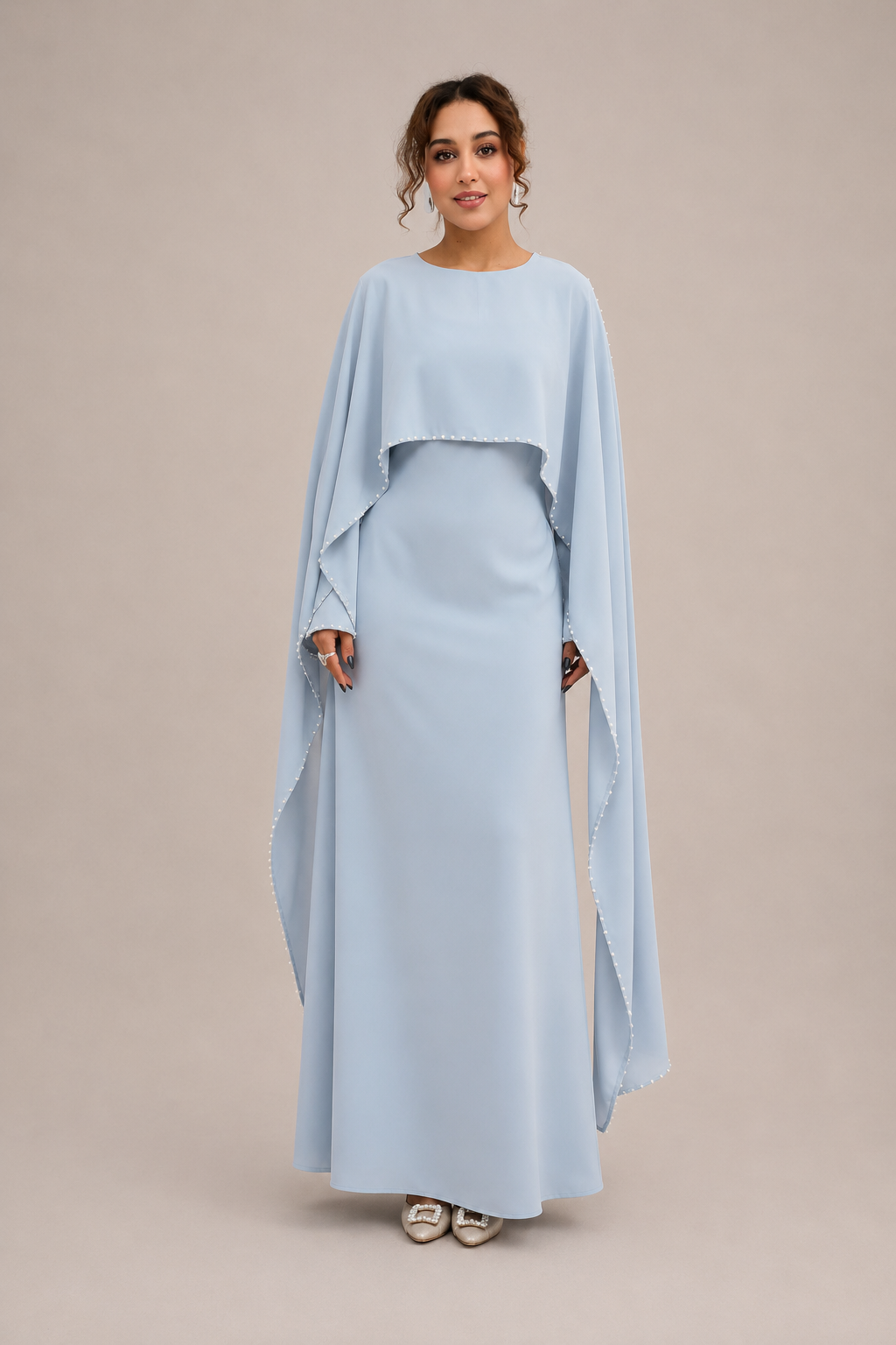 Jawaher Pearl Embellished Eid Abaya