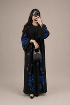 Karam Beaded Floral Abaya Set