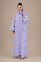 Lulwa Pearl Beaded 3PC Abaya Set
