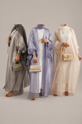 Maha Shimmer Puffed Sleeve Abaya