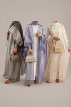 Maha Shimmer Puffed Sleeve Abaya
