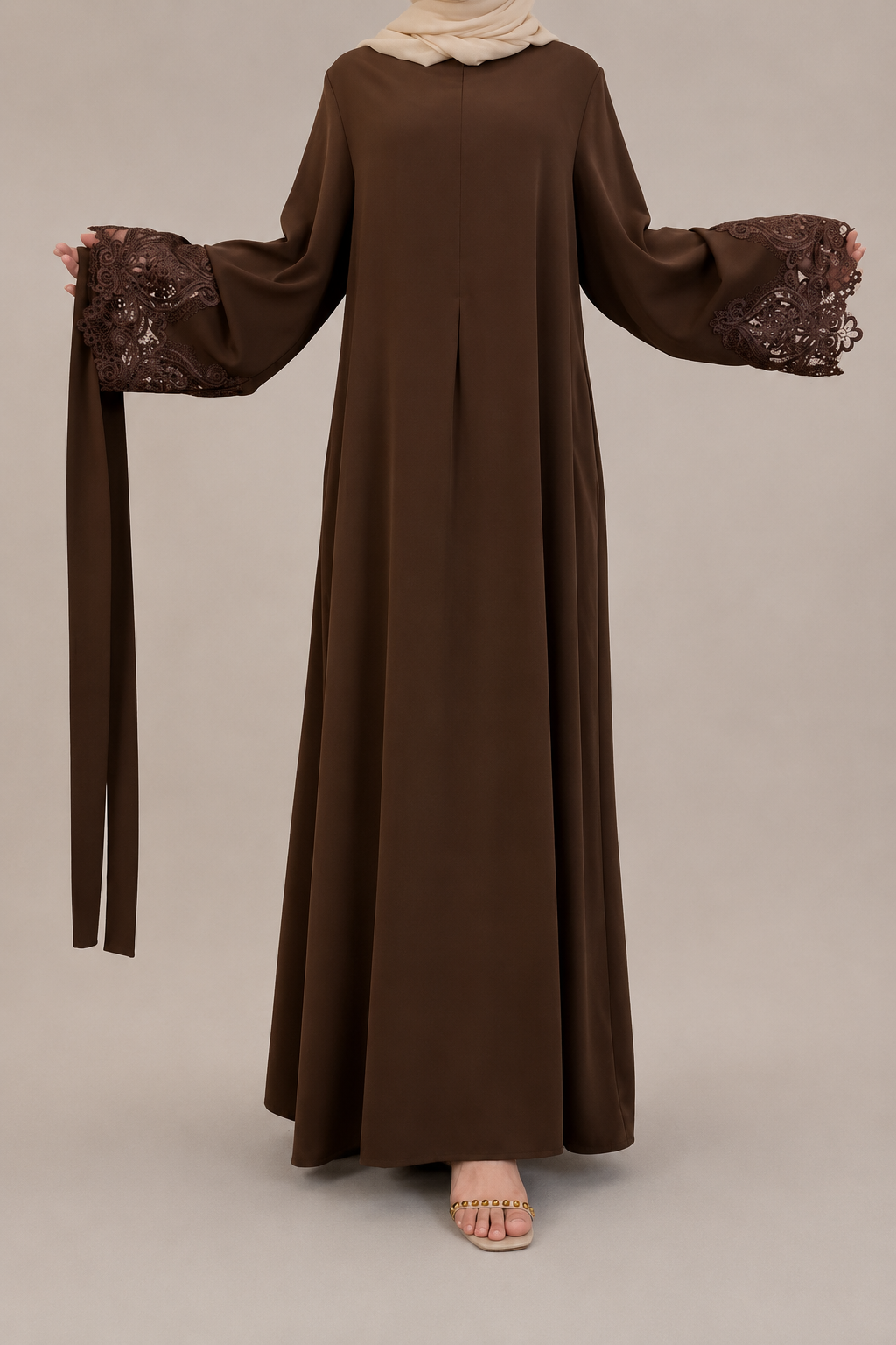 Nada Zipper Front Lace Dress