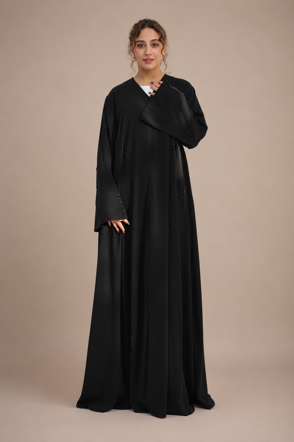 Sabah Handmade Beaded Kaftan Abaya