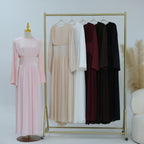 Layan Pleated Chiffon Corset Dress - close up