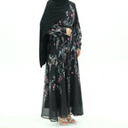 Samar Floral Chiffon Lined Dress - detail