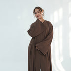 Sabah Beaded Kaftan Abaya - detail