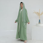 Zahra Olive Maxi Abaya - full look