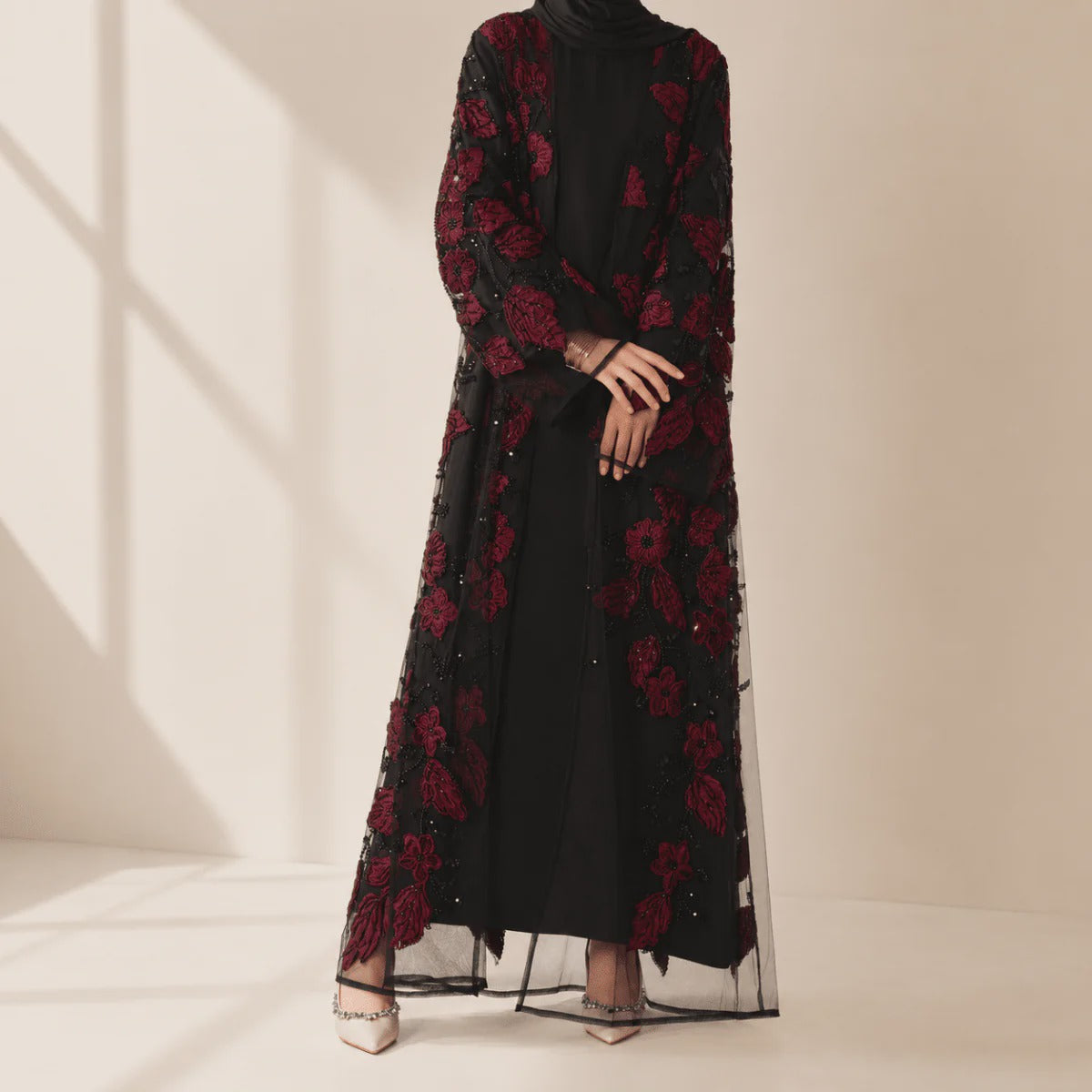Aaliyah Premium Evening Abaya - front