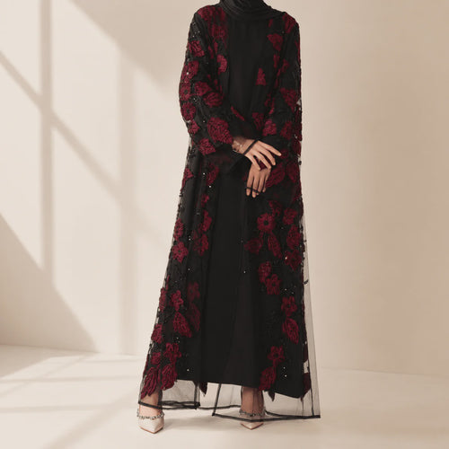 Aaliyah Premium Evening Abaya - front