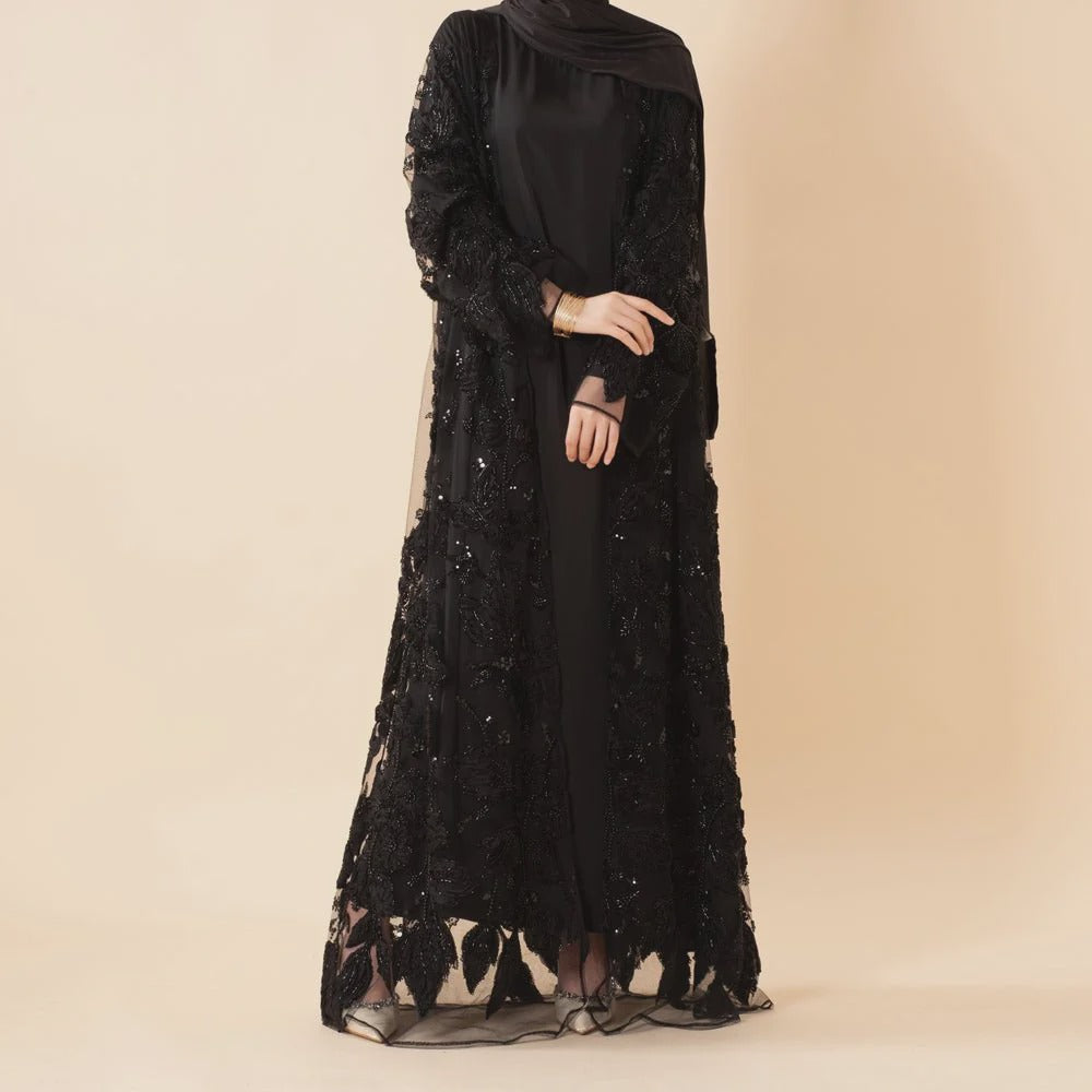 Aaliyah Premium Evening Abaya - full look