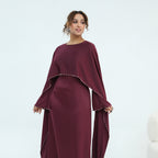 Jawaher Pearl Embellished Eid Abaya - detail