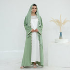 Zahra Olive Maxi Abaya - styled