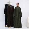 Rania Lace Kimono Abaya - front
