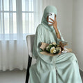 Alia Lace Two-Piece Abaya Set - front