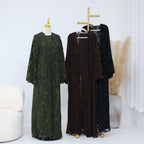 Rania Lace Kimono Abaya - styled