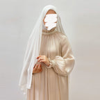 Sharut Sequin Satin Abaya - styled