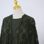 Rania Lace Kimono Abaya - detail
